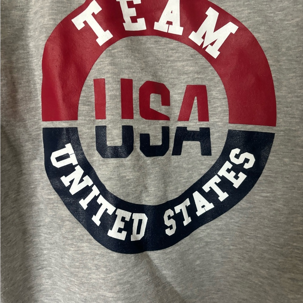 Fanatics Gray Team USA Hoodie Sweatshirt - Picture 4 of 5